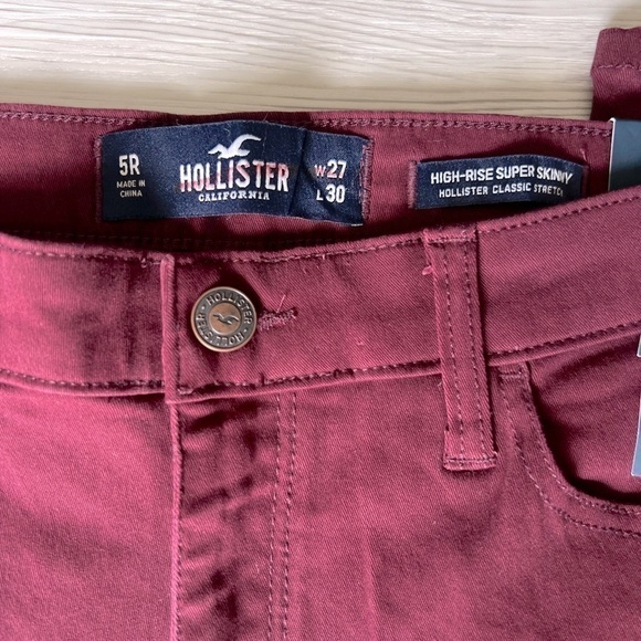 HOLLISTER high-rise super skinny classic stretch pants size 5 NWT - Picture 4 of 13